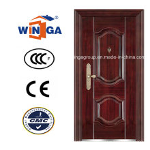 Puerta de acero de la seguridad del hierro del metal de la decoración del diseño clásico (WS-107)